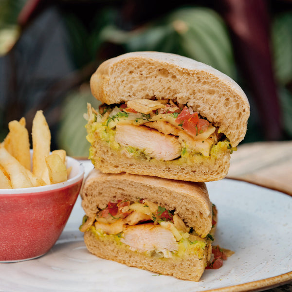 Sándwich pollo endiablado