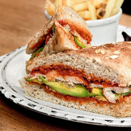 Sandwich de pavo