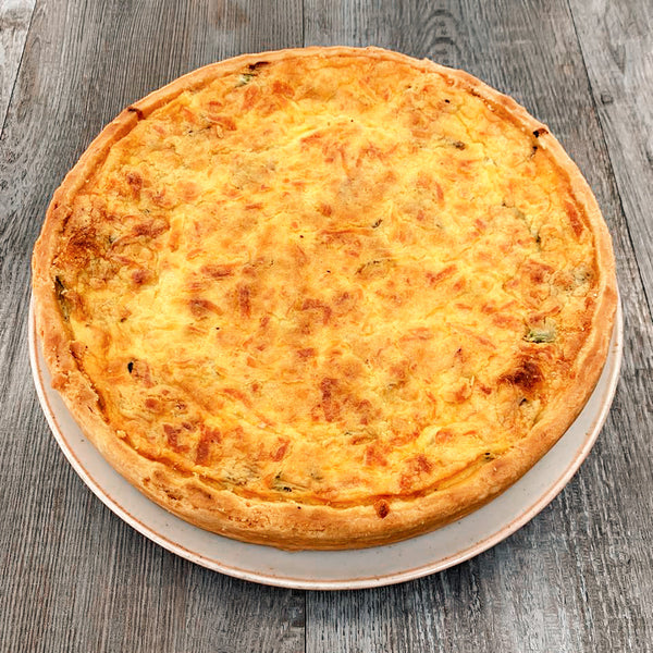 Quiche de jamón y queso