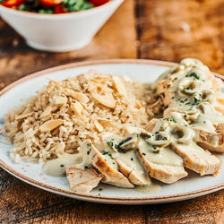 Pollo queso azul