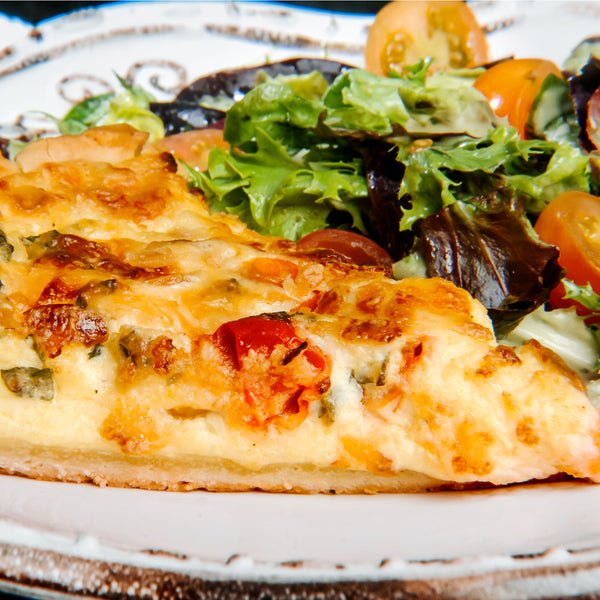 Quiche de tomate y albaca